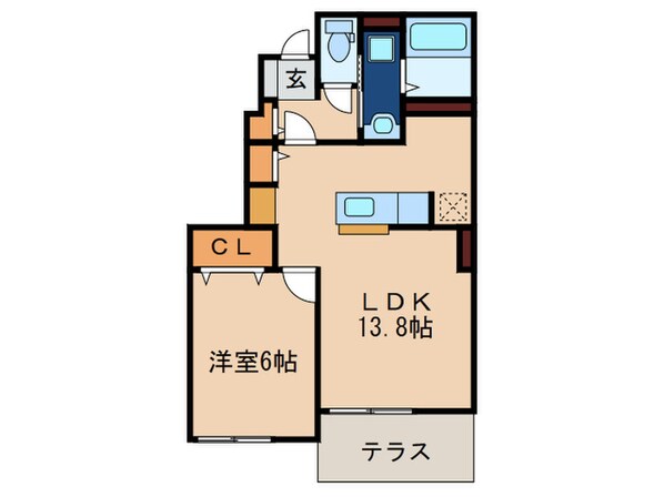 ミニヨン　B棟の物件間取画像